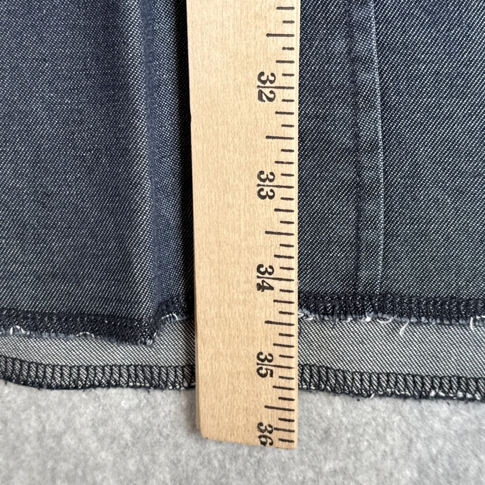 Wrangler Western Shirt Mens XL Dark Blue Denim Pearl Snap Cowboy Long Sleeve EUC - Picture 5 of 7